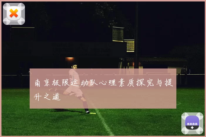 南京极限运动队心理素质探究与提升之道