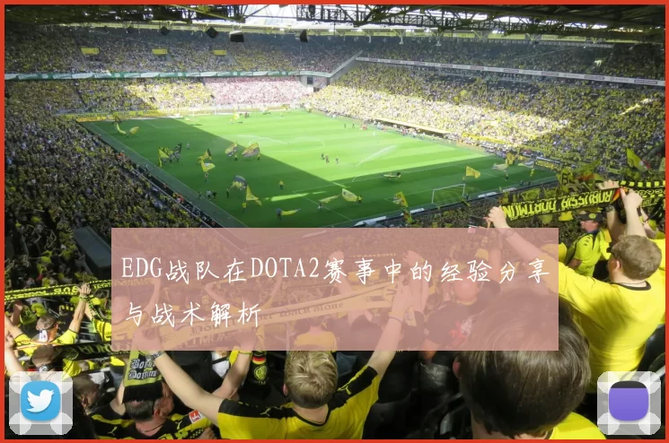 EDG战队在DOTA2赛事中的经验分享与战术解析