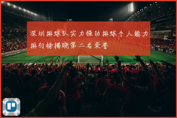 深圳排球队实力强劲排球个人能力排行榜揭晓第二名荣誉